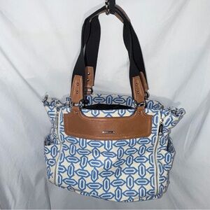 Rebecca minkoff  Blue and Brown diaper bag